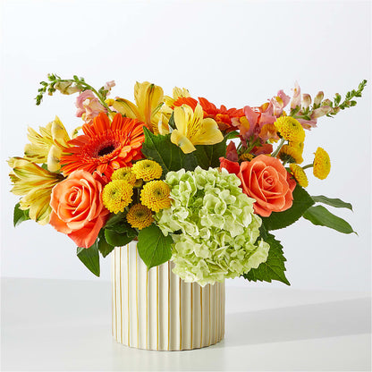 Autumn Sunshine Bouquet with Ivory Vase –  Karnation Korner Florist, Dunedin FL