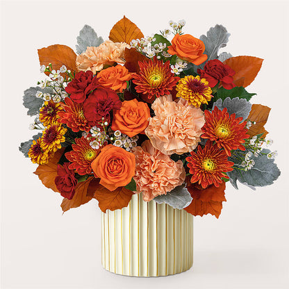 Merlot Bouquet with Ivory Vase –  Karnation Korner Florist, Dunedin FL