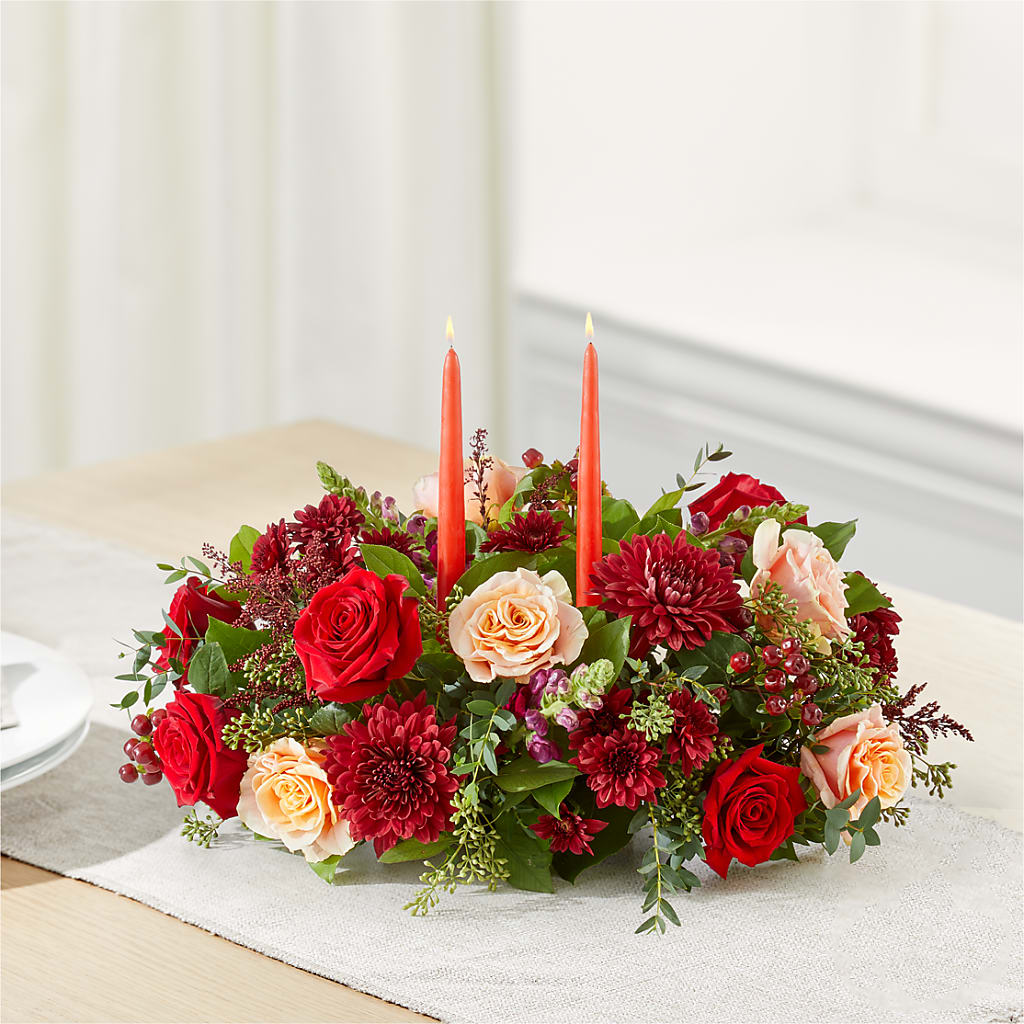 Most Thankful Centerpiece –  Karnation Korner Florist, Dunedin FL