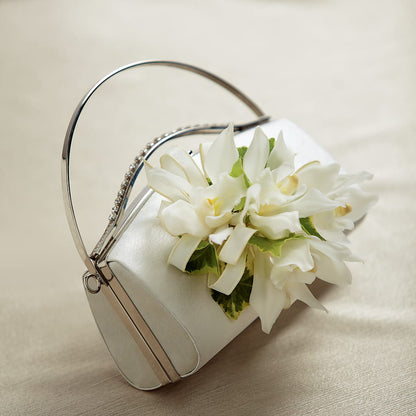 White Purse Decor –  Karnation Korner Florist, Dunedin FL
